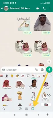 Arabic Stickers WASticker android App screenshot 6